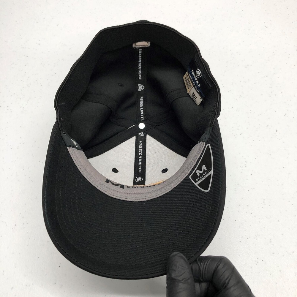 Iowa Hawkeyes Hat Cap Fitted Mens Large Black NCAA Football Top Of The World - Picture 2 of 9